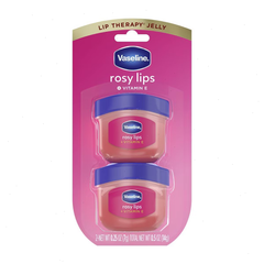Vaseline Lip Therapy Fragrance Free Rosy Lips Twin Pack - 2ct/0.5oz: Moisturizing, Tinted Lip Balms, Travel Size