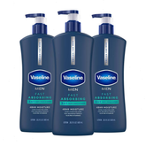 Vaseline Intensive Care Men's Fast Absorbing Hand and Body Lotion Scented - 20.3 fl oz/3ct