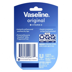 Vaseline Lip Therapy Original 0.25oz: Moisturizing, Aluminum-Free, Paraben-Free, Sulfate-Free