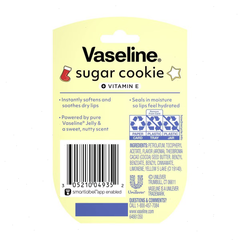 Vaseline Holiday Limited Edition Lip Balm - Sugar Cookie - Travel Size - 0.25oz: Moisturizing, Deep Hydration, Contains Vitamin E