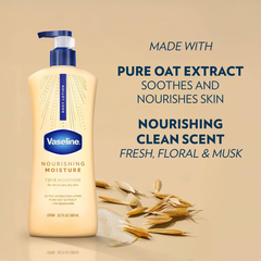 Vaseline Intensive Care Moisturizing Body Lotion with Oat Extract Nourishing Moisture