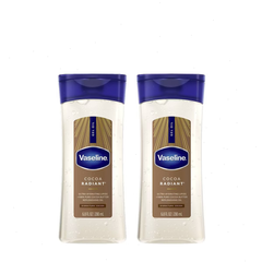 Vaseline 2 Pack/6.8 fl oz Each Intensive Care Cocoa Radiant Body Gel Oil Scented