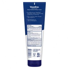 Vaseline Intensive Care Deep Moisture for Severely Dry Skin Body Cream Unscented - 9oz: Contains Vitamin E, Hypoallergenic, Noncomedogenic, Tube