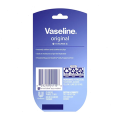 Vaseline Lip Therapy Fragrance free Original Twin Pack - 2ct/0.5oz