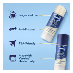 Vaseline All-Over Body Balm Stick Unscented - 1.4oz: Smoothing, For Combination, Sensitive, Dry Skin, Tube Format