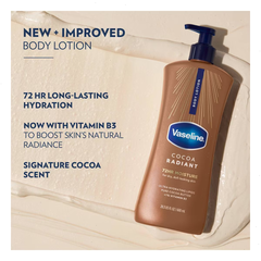 Vaseline Intensive Care Cocoa Radiant Hand and Body Lotion Cocoa Butter - 3pk/20.3 fl oz
