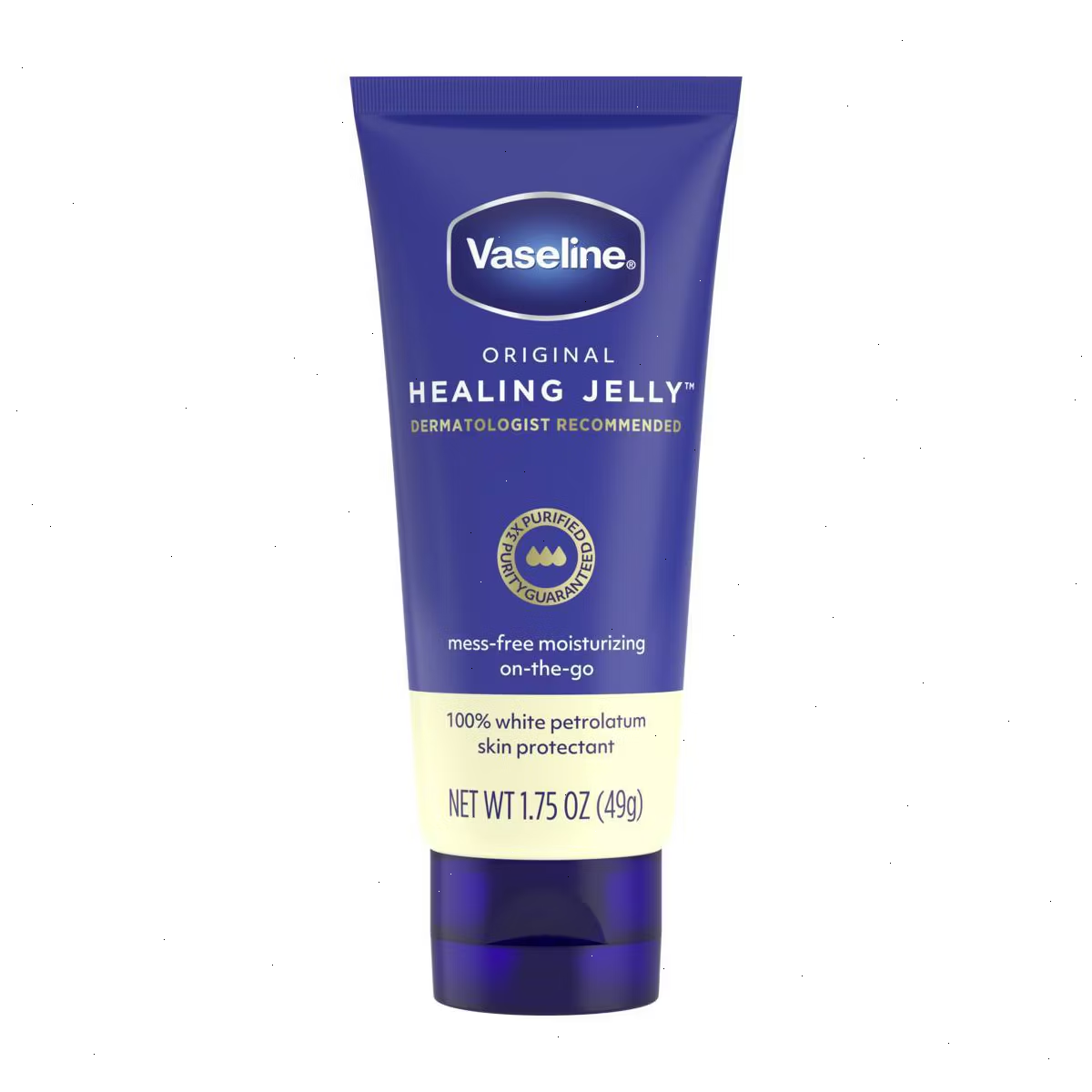 Vaseline Original Healing Jelly Tube - 1.75oz: Deep Hydration, Whole Body Application, Normal to Dry Skin