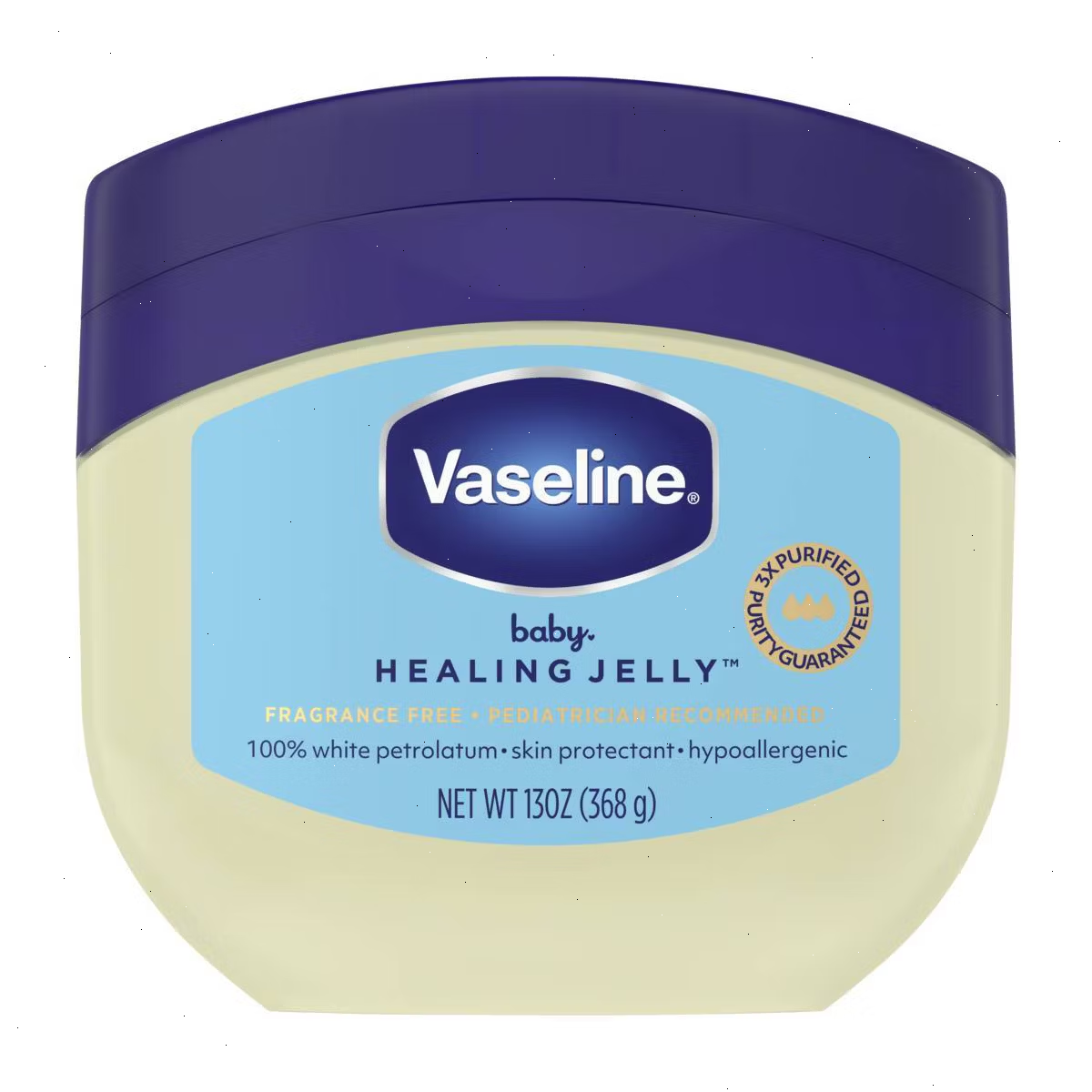 Vaseline Baby Healing Jelly - 13oz: Softening, Soothing, Hydrating, Whole Body Use, For Normal to Dry Skin