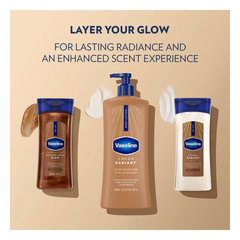 Vaseline 2 Pack/6.8 fl oz Each Intensive Care Cocoa Radiant Body Gel Oil Scented