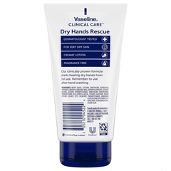 Vaseline Dry Hands Rescue Hand Lotion Unscented - 5.1 fl oz: Moisturizing, Deep Hydration, Paraben-Free, Sensitive Skin