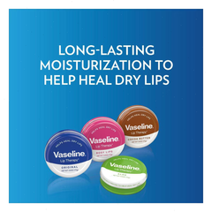 Vaseline Lip Therapy Balm Tin - Rosy Lips - 0.6oz
