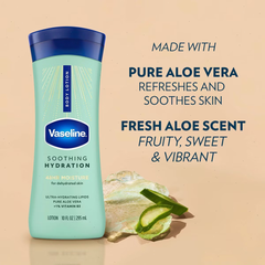 Vaseline Intensive Care Moisturizing Body Lotion with Aloe Vera Soothing Hydration