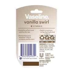 Vaseline Lip Therapy Mini Lip Balm - Vanilla Swirl - Travel Size - 0.25oz