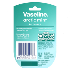Vaseline Lip Therapy Mini Lip Balm - Arctic Mint - Travel Size - 0.25oz: Hydrating, Clear, Balm Form